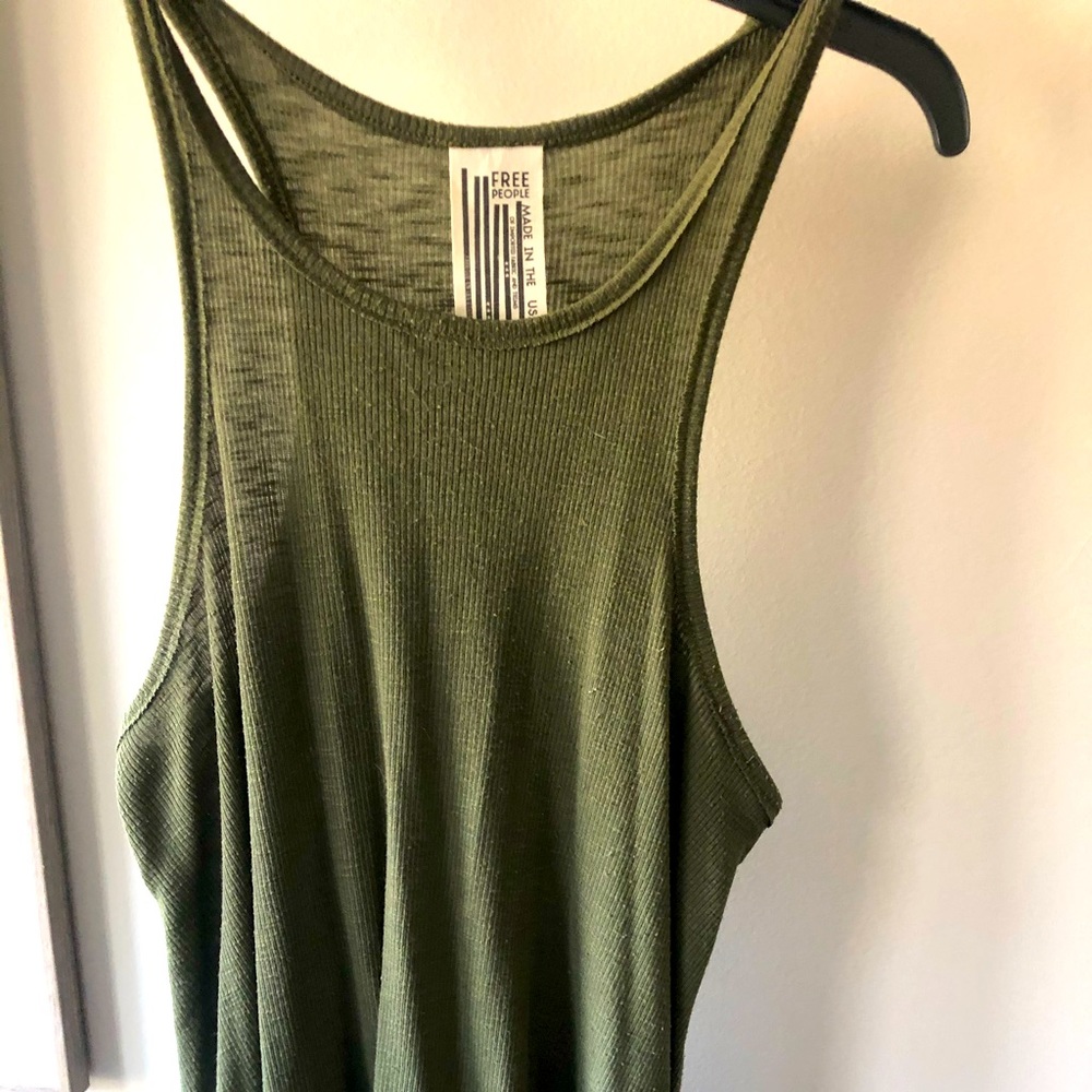Army green free people tank